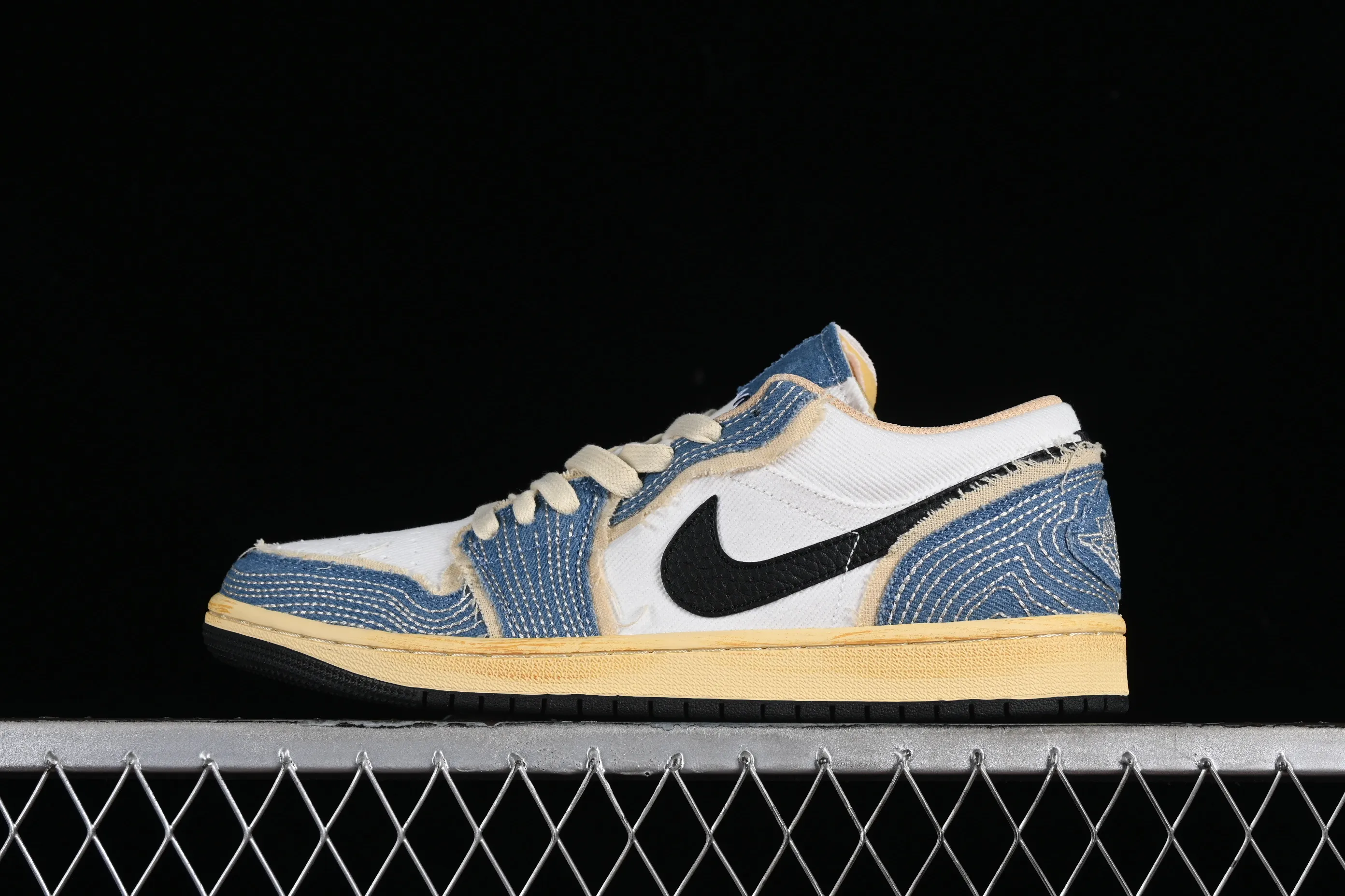 All categories Air Jordan Jordan series basketball shoes Air Jordan 1 Low Air Jordan 1 Low SE "WRMK" AJ1 Joe 1 Sashiko embroidery low-top cultural casual sneakers FN7670-493